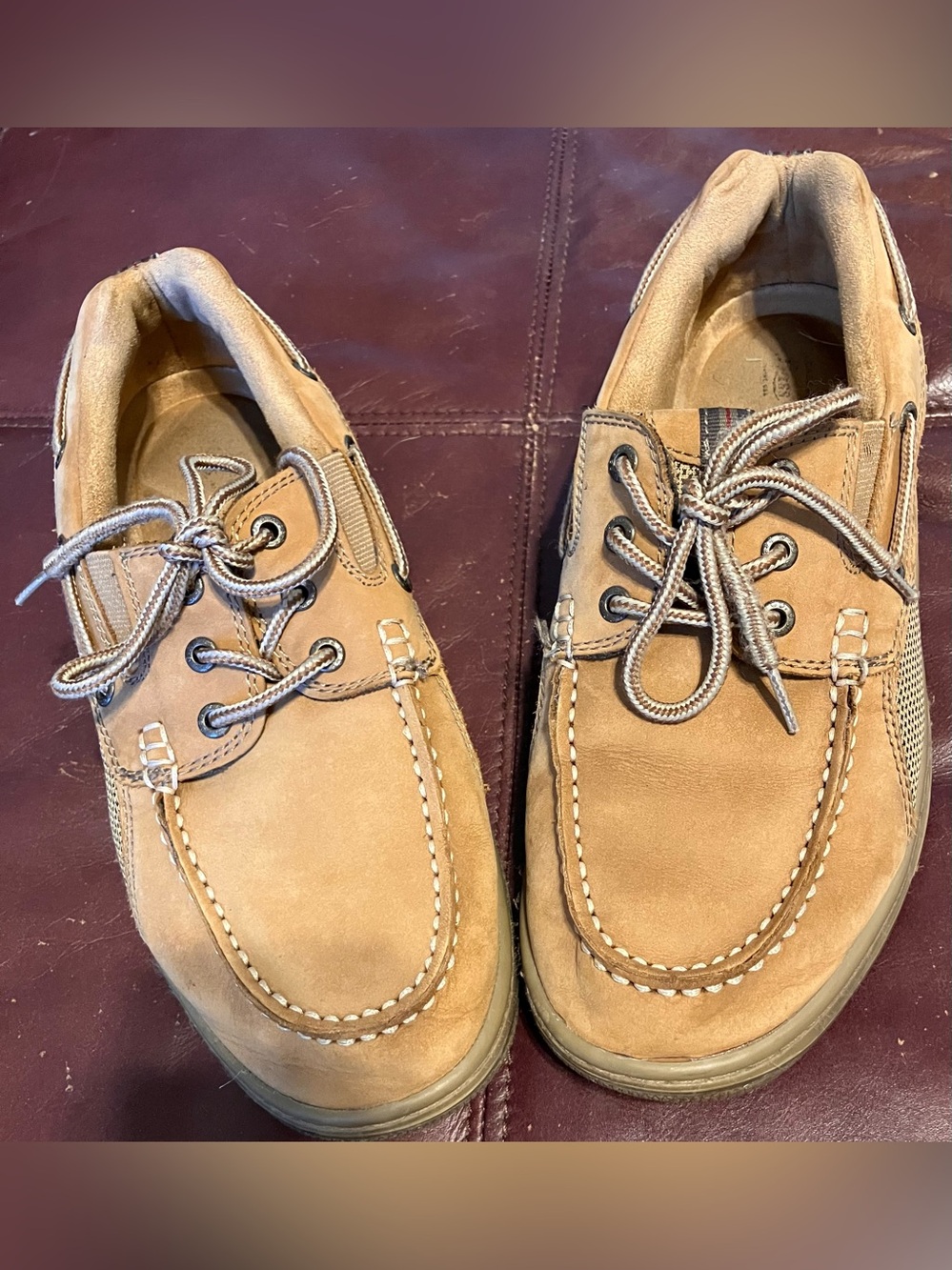 Bass Men's 9 W Boat Shoes in Tan Suede